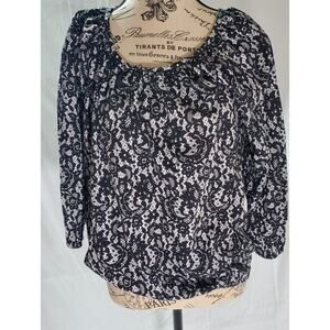 NWT Michael Kors Lace Look Top Size Medium